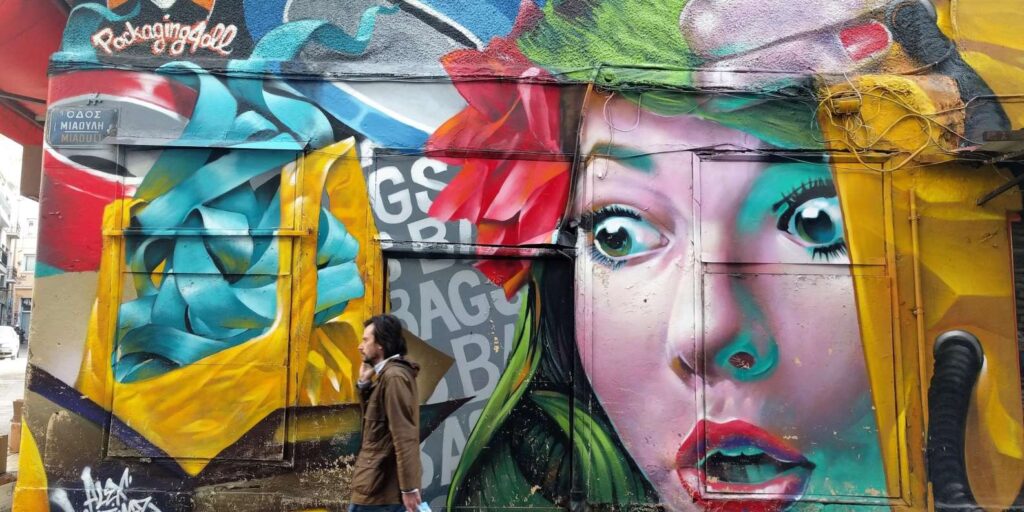 Tour de arte de rua em Atenas